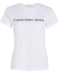 Calvin Klein - S/s T-shirts Bright White - Lyst