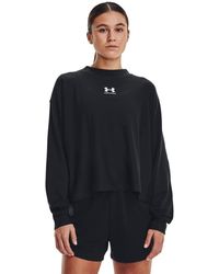 Under Armour - Rival Terry Oversized Crew, - Lyst
