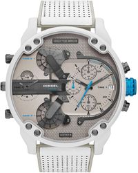 DIESEL - S Analogue Quartz Watch With Leather Strap Dz7419 - Lyst