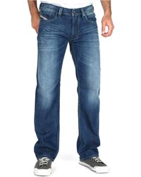 DIESEL - Straight-Jeans Low Waist Regular Hose - Lyst