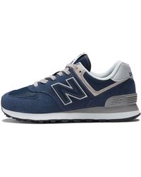 Zapatillas de deporte de ante azul marino 574 de New Balance de Ante de  color Negro | Lyst
