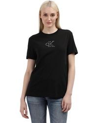 Calvin Klein - Jeans Outlined Ck Regular Tee S/s T-shirt - Lyst