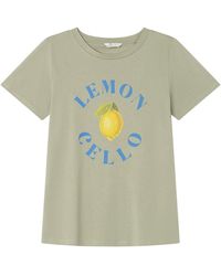 Springfield - Camiseta Verde L - Lyst
