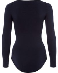 FALKE - Fine Cotton Crew Neck W Bo Soft Fabric Longsleeved 1 Piece Shapewear Bodysuit - Lyst