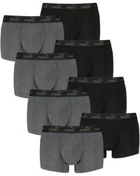 PUMA - Boxershorts Trunks Basic Elements aus Baumwolle mit Elasthan - Lyst