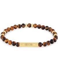 Calvin Klein - Gemengde Kralen Collectie Kralen Armband Met Tijgeroog Stenen - 35000576, Eén Maat, Edelsteen, Geen Edelsteen - Lyst