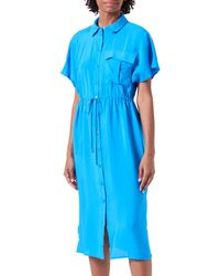 Vero Moda - Vmiris S/S Shirt Calf Dress Wvn Ga Noos Keid - Lyst
