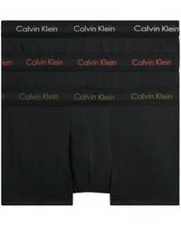 Calvin Klein - 3er Pack Boxershorts Low Rise Trunks Baumwolle mit Stretch - Lyst