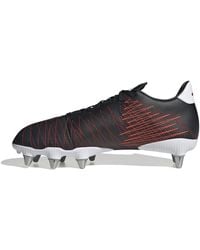 adidas - S Kakari Elt Sg Rugby Boots Black/silver/red 10 - Lyst