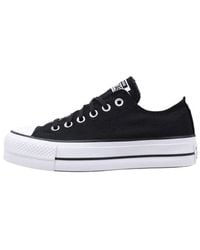 Converse - Chuck Taylor All Star Platform Leather montante - Lyst