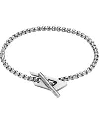 DIESEL - Bracciale da uomo in acciaio inox - Lyst