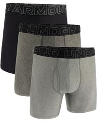 Under Armour - Performance Tech 6" 3 Pack Solid Boxer Briefs - Lyst