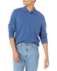 Amazon Essentials - Slim-fit Piqué Polo Met Lange Mouwen - Lyst