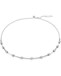 PANDORA Pavé 398964c01-45 Daisy Necklace Silver 45 Cm in Metallic | Lyst UK