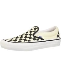 Vans - Slip On Checkerboard Slip-On Pro Skate Shoes - Lyst