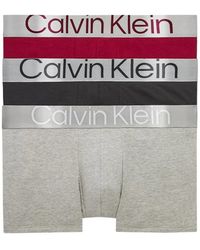 Calvin Klein - 3er-Pack Boxershorts Trunk 3 PK mit Stretch - Lyst