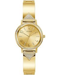 Guess - Gw0474l2 Ladies Tri Luxe Gold Watch - Lyst