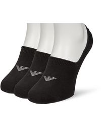 Emporio Armani - Underwear 3-Pack Footie Socks Casual Lot de 3 Paires de Chaussettes Invisibles - Lyst