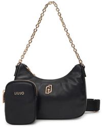 Liu Jo - Borsa a tracolla con catena Black - Lyst
