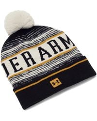 Under Armour - S M Halftime Pom Beanie Beany White S - Lyst