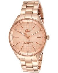 Lacoste - Orologio Analogico al Quarzo da Donna con Cinturino in Acciaio Inossidabile Color Oro Rosa - 2000899 - Lyst