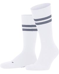 FALKE - Dynamic Crew Socks Breathable Sustainable Cotton Light Cushioning With Plush Sole Retro Stripe Pattern Sporty Thick Ribbed - Lyst