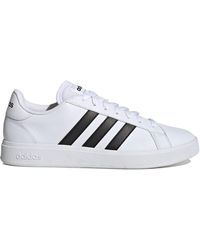 adidas - Casual Shoes Gran Court Base 2.0 Black White 6.5 - Lyst