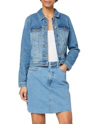 Vero Moda Vmhot Soya Ls Denim Mix Noos Jacket in Black (Black Black)  (Black) - Save 4% - Lyst