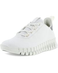 Ecco - Gruuv W White Light Grey Sneaker - Lyst