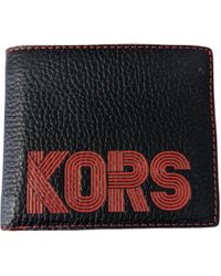 Michael Kors - Cooper Graphic Pebbled Leather Billfold Wallet - Lyst