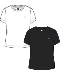 Tommy Hilfiger - Donna T-Shirt iche Corte Confezione da 2 con Scollo Rotondo - Lyst