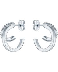 Ted Baker - Helias Double Hoop Crystal Earrings For - Lyst