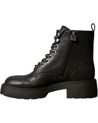 Calvin Klein - Botines de media caña Mujer Chunky Lace Up con cremallera - Lyst