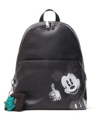 Desigual - Mickey Mombasa 2 Zippers Black Backpack Bag Style 21wakp41 - Lyst