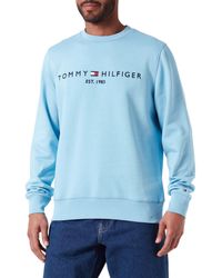 Tommy Hilfiger - Tommy Logo Sweatshirt Sleepy Blauw Xs - Lyst