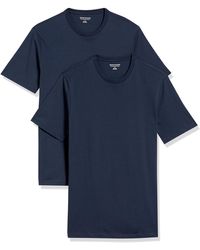 Amazon Essentials 2-Pack Slim-fit Crewneck fashion-t-shirts - Blau