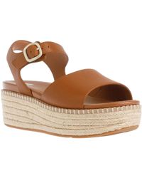 Fitflop - Eloise Back Strap Espadrille Sandals Uk 5 Tan - Lyst