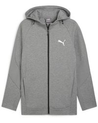 PUMA - Felpa da uomo Evostripe con cappuccio e zip intera - Lyst