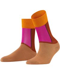 Falke Socken Soft Study - Baumwollmischung, 1 Paar, Violett (Azalea 8500), Größe: 35-38 - Mehrfarbig