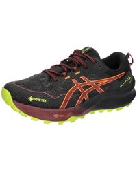 Asics - Fujitrabuco 11 Gtx Loopschoenen Trail Zwart Rood - Lyst