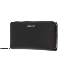 Calvin Klein - Portefeuille Ck Must Z/A Wallet XL Grand Modèle - Lyst