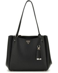 Guess - Talent Multi Comp Tote Black - Lyst