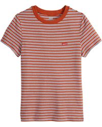 Levi's - Essential Hm Ss Tee Ooo La La Stripe Pic - Lyst