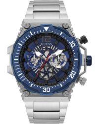 Guess - Watches exposure orologio Uomo Analogico Al quarzo con cinturino in Acciaio INOX GW0324G1 - Lyst