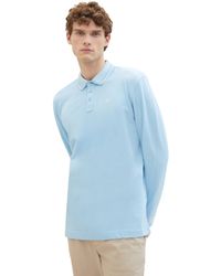 Tom Tailor - Longsleeve Basic Piqué Poloshirt - Lyst