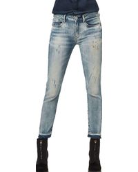 G-Star RAW - 3301 Mid Waist Skinny Jeans - Lyst