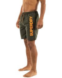 Superdry - Short de bain pour homme de 17" en matériau recyclé avec graphisme sportif - Lyst