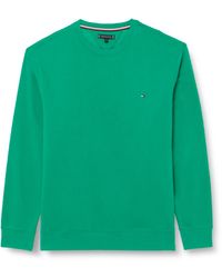 Tommy Hilfiger - Bt-vlag Logo Sweatshirt-b Olympisch Groen 5xl - Lyst