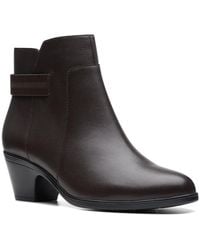 Clarks - Emily 2 Holly (Dark Leather) Boots - Lyst