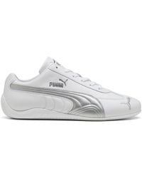 PUMA - Mens Speedcat Leather Lace Up Sneakers Shoes Casual - White, White, 5.5 Uk - Lyst